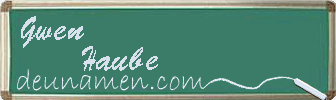 Gwen Haube Visitenkarte